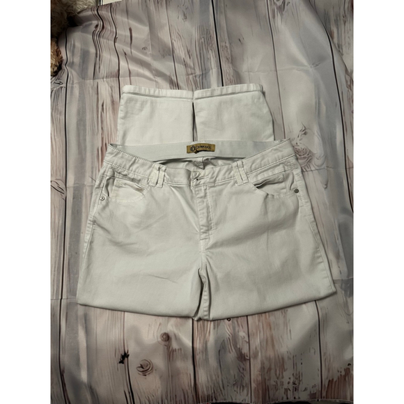 Women's Democracy Beige Capris Plus Size 14W - Picture 1 of 9